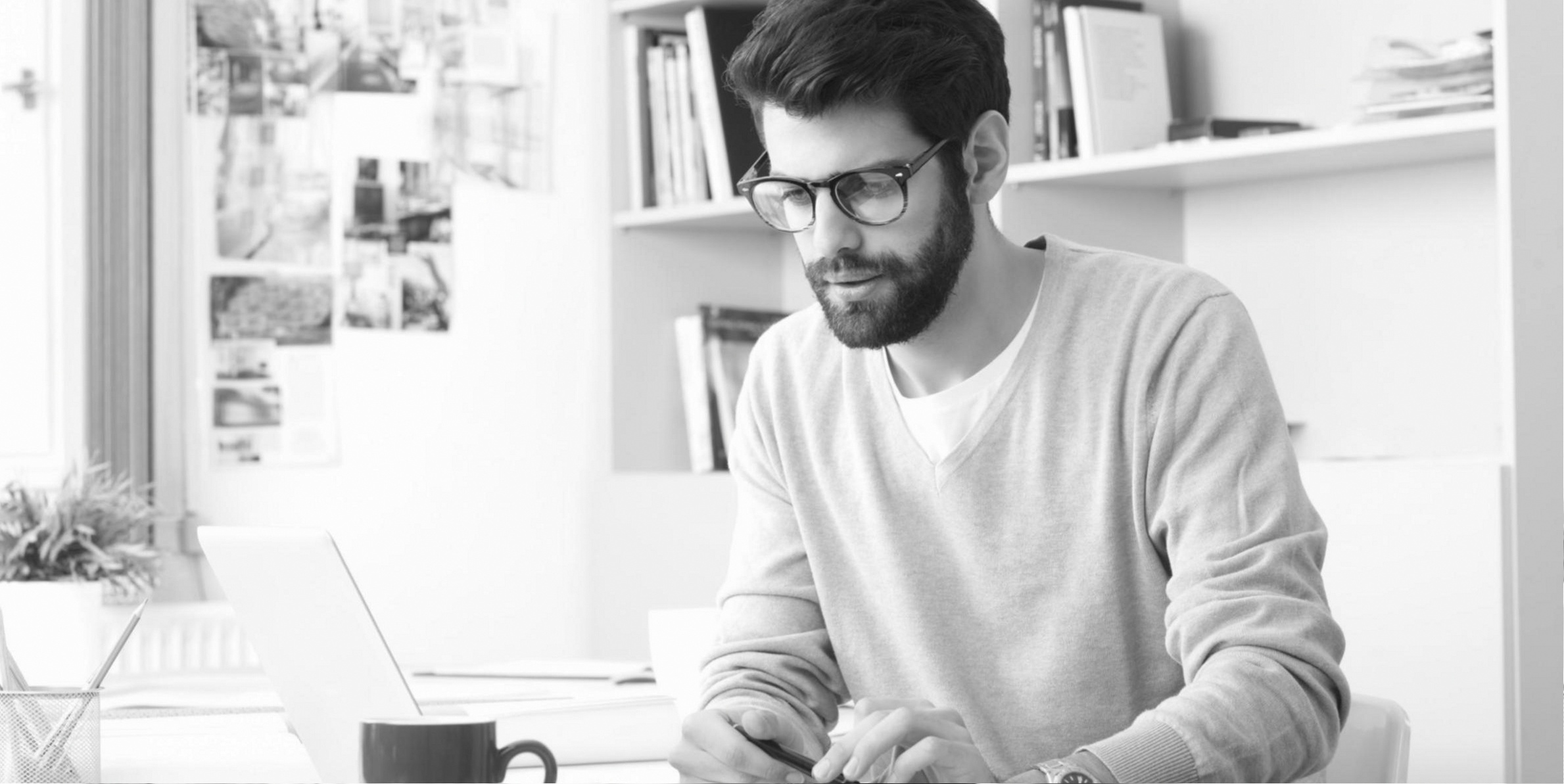 Sales writing workspace with notes and copy drafts